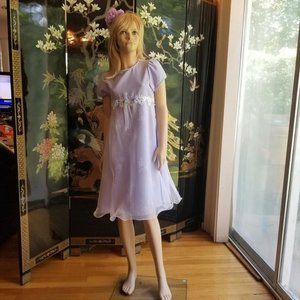 Chantilly Lace Size 10 Purple Formal Vintage Dress